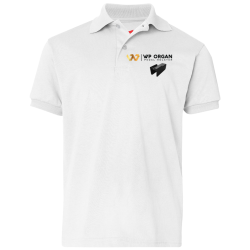 WHITE-MEN-T-SHIRT Unisex 50% Polyester / 50% Cotton Polo 