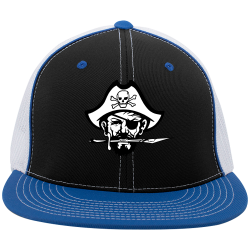 cyril-pirates Design Your Own Screen Printed Flexfit Cap | Unisex Pacific Headwear D-Series Trucker Flexfit Cap