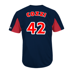 COZZI-42 Custom Indians Two-Button Jersey - Indians-MAI383