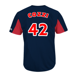 COZZI-42 Custom Indians Two-Button Jersey - Indians-MAI383