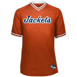Jackets-Orange Adult Baseball Jersey