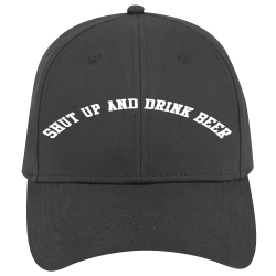 Shut-up-and-drink-Beer Design Custom Printed Hat | Unisex Otto Cap Hat 19-1229