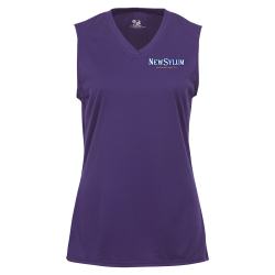 purple Ladies Sleeve Less Tee