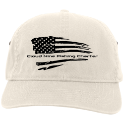 Cloud-Nine-Fishing-Charter Buy Screen Printed Cap | Unisex Pacific Headwear Enzyme Washed Buckle Strap Adjustable Cap