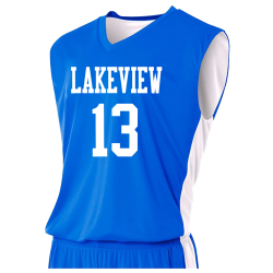LAKEVIEW-13 Adult 2-Color Reversible Basketball Jersey