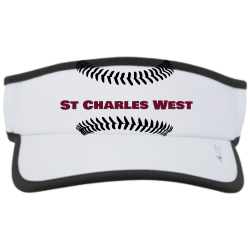 St-charles-west-softball Create Screen Printed Cap | Unisex Pacific Headwear Lite Series All Sport Active Visor