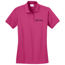 Waffle-House Ladies Pique Polo Shirt