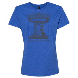 ladies-blue Womens 100% Cotton T-Shirt