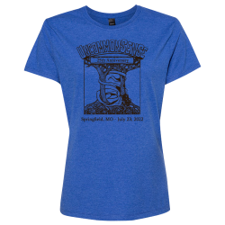 ladies-heathe-blue Womens 100% Cotton T-Shirt