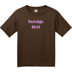 Nmrkt-brown-tee Fruit of the Loom Youth Heavy Cotton Tee