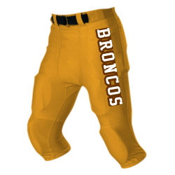 Western-Brown-Broncos Youth No Fly Football Pant  - 675NFY