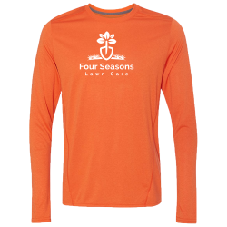 FourSeason-Poly-XL---Orange Mens 100% Polyester Longsleeve T-Shirt