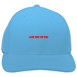 I-LOVE-THAT-FOR-YOU Design Your Own Embroidered Flexfit Cap | Unisex Pacific Headwear Perforated F3 Performance Flexfit Cap