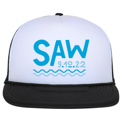 SAW-on-white Buy Screen Printed Hat | Unisex Decky Hat 224
