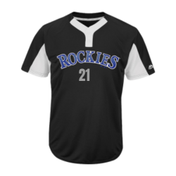Tampa-bay-Rockies Custom Rockies Two-Button Jersey - Rockies-MAI383