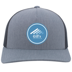 Business Do It Yourself Printed Cap | Unisex Pacific Headwear 5-Panel Trucker Snapback Cap 