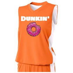 Dunkin--2 Women's 2-Color Reversible Basketball Jersey