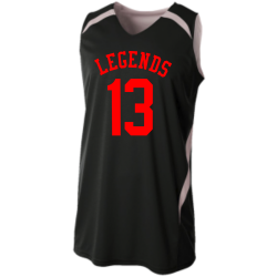 Legends-print-black-vinyl-on-white-side Double Double Reversible Jersey