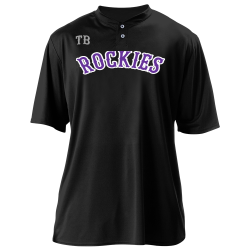 ROCKIES Adult Two Button Baseball Jersey