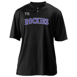 ROCKIES Adult Two Button Baseball Jersey