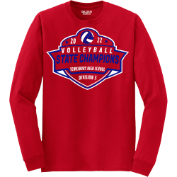 20-22-VOLLEYBALL-STATE-CHAMPIONS-TEWKSBURY-HIGH-SCHOOL-DIVISION-3 Mens 50% Polyester / 50% Cotton Longsleeve T-Shirt