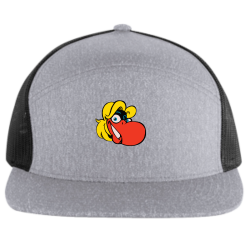 Hgg Design Printed Cap | Unisex Pacific Headwear Heather 6-Panel Arch Trucker Snapback Cap