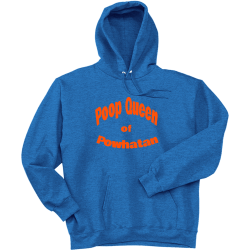 Poop-Queen---of-Powhatan Mens 100% Cotton Hoodie