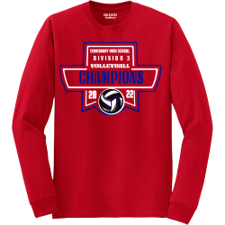 VOLLEYBALL-CHAMPIONS-TEWKSBURY-HIGH-SCHOOL-DIVISION-3-20-22 Mens 50% Polyester / 50% Cotton Longsleeve T-Shirt