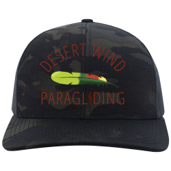 DWPG-Tropical 70108 Design Screen Printed Cap | Unisex Pacific Headwear Elements Aqua Camo Trucker Snapback Cap