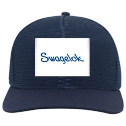 Grunt Order Screen Printed Cap | Unisex Pacific Headwear 5 Panel Mesh Overlay Trucker Snapback