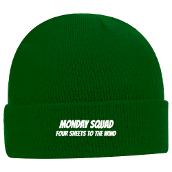 MONDAY-SQUAD-Four-Sheets-to-the-Wind 12 Beanie | Custom Embroidered