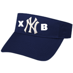 X-B New York Yankees - Official MLB Visor Softball League
