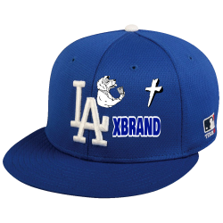 XBRAND Dodgers Flatbill Baseball Hat OCMLB400