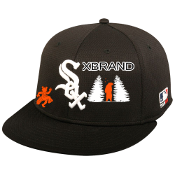 XBRAND White Sox Flatbill Baseball Hat OCMLB400
