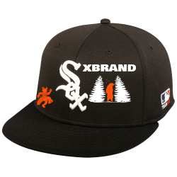 XBRAND White Sox Flatbill Baseball Hat OCMLB400