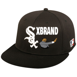 XBRAND White Sox Flatbill Baseball Hat OCMLB400