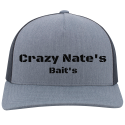 Crazy-Nates-Baits Do It Yourself Printed Cap | Unisex Pacific Headwear 5-Panel Trucker Snapback Cap 