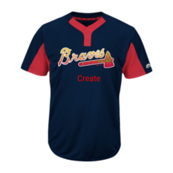 Edmond-braves Youth Braves Two-Button Jersey - Braves-MAIY83