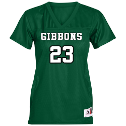 GIBBONS-23 Augusta Girls Junior Fit Replica Football Tee
