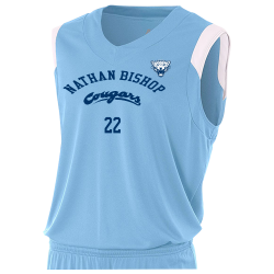 NATHAN Youth V-Neck Custom Basketball Jerseys