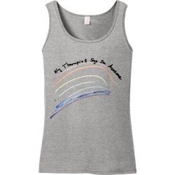 TherAweTankGrey Womens 100% Cotton Tank Top