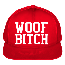 WOOF-BITCH Undertale cap Solid Color Cotton Snapback