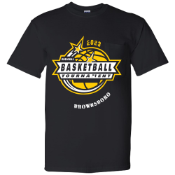 BASKETBALL-2023-BROWNSBORO--REGIONAL-TOURNAMENT Mens 50% Polyester / 50% Cotton T-Shirt