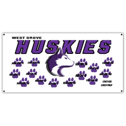 HUSKIES---------------- Design your own "NOW OPEN" Banner