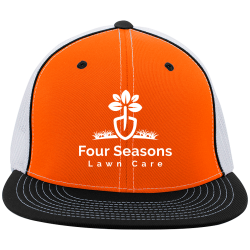 OandBlack-Hat Design Your Own Screen Printed Flexfit Cap | Unisex Pacific Headwear D-Series Trucker Flexfit Cap