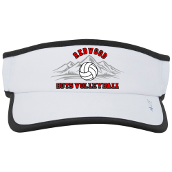 REDWOOD-BOYS-VOLLEYBALL---Visor Create Screen Printed Cap | Unisex Pacific Headwear Lite Series All Sport Active Visor