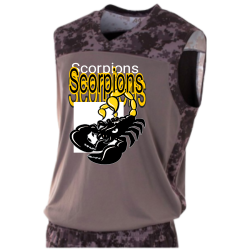 Scorpion Adult Camouflage Basketball Jersey