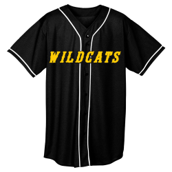 WILDCATS Youth Full Button Wicking Mesh Jersey