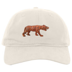 khak Design Your Own Embroidered Cap | Unisex Pacific Headwear Brushed Cotton Twill Hook-And-Loop Adjustable Cap