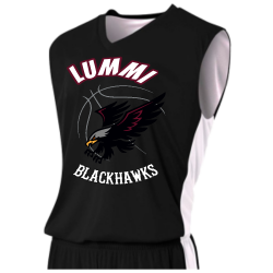 5th-grade-Lummi-Blackhawks Youth 2-Color Reversible Basketball Jersey